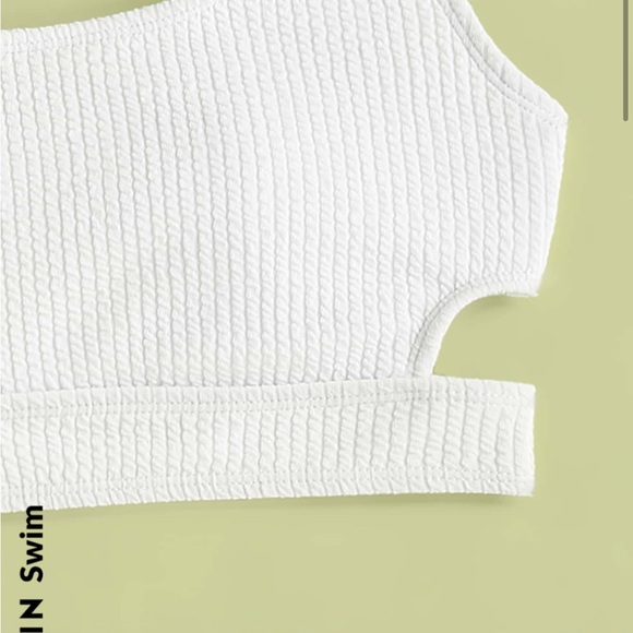 White Ribbed Bikini Top - Picture 4 of 5